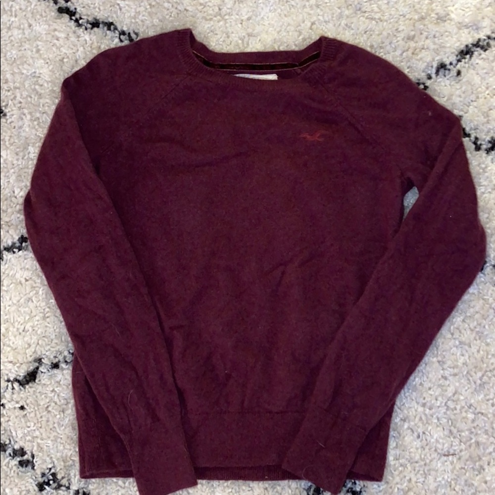 Maroon Hollister Sweater